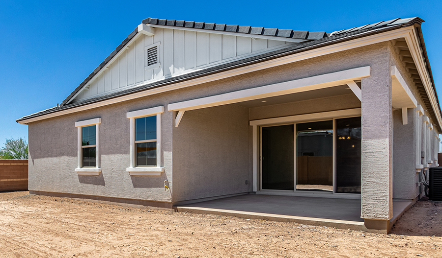 Rear Exterior of the Raleigh floor plan