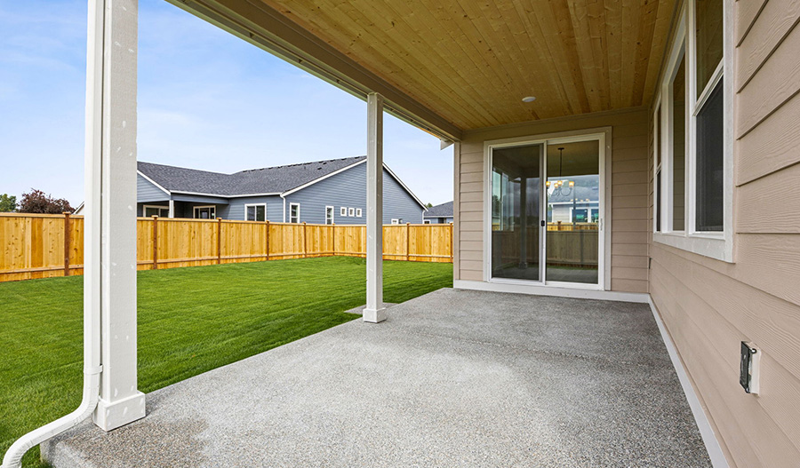 Patio of the Andrea floor plan