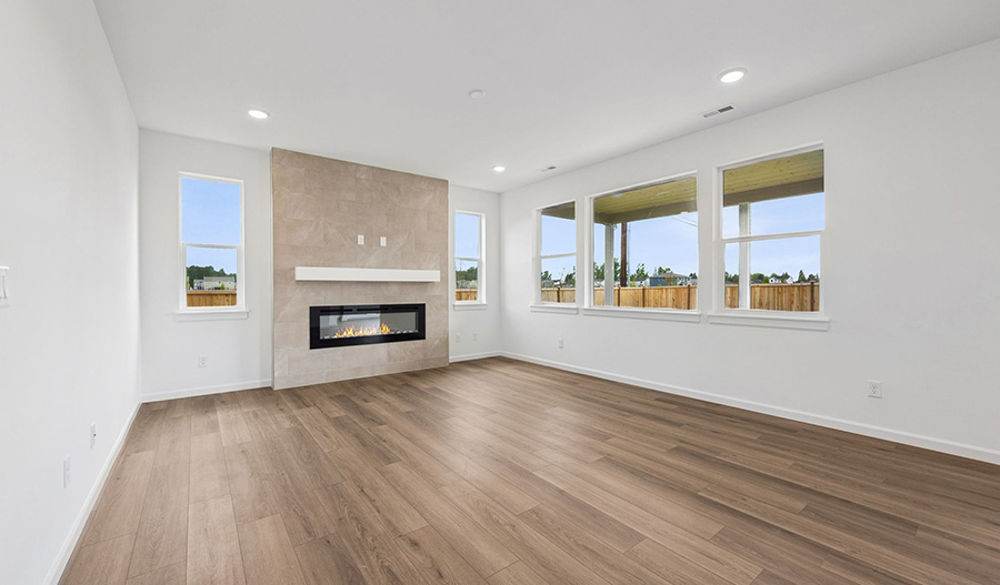 Great Room of the Andrea floor plan