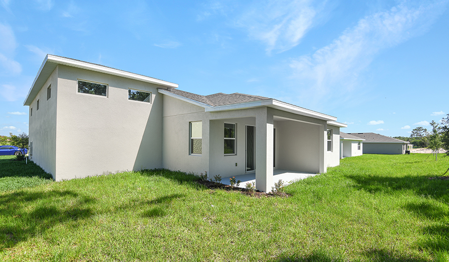 Rear Exterior of the Pewter floor plan