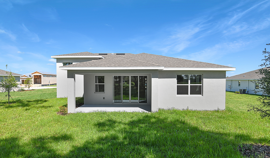Rear Exterior of the Pewter floor plan