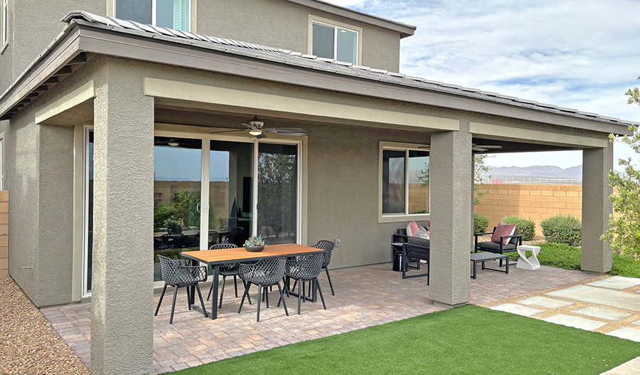 Rear Exterior of the Maple floor plan