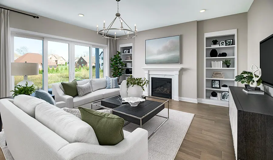 Family Room of the Harmon floor plan