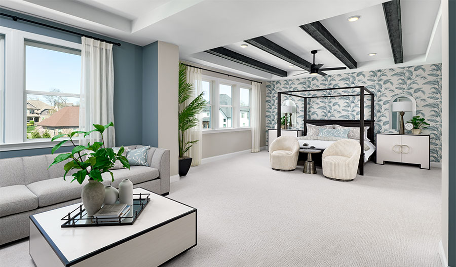 Bedroom of the Harmon floor plan