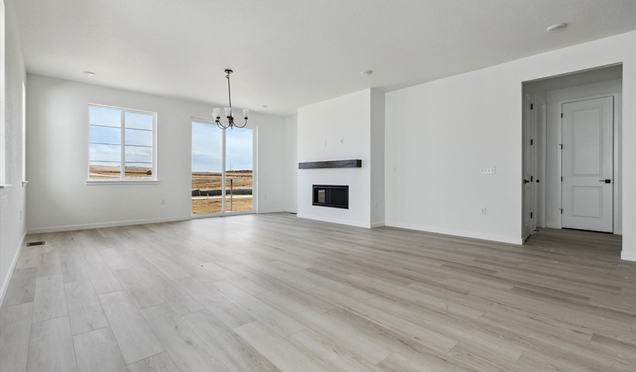 Great Room of the Arlington floor plan