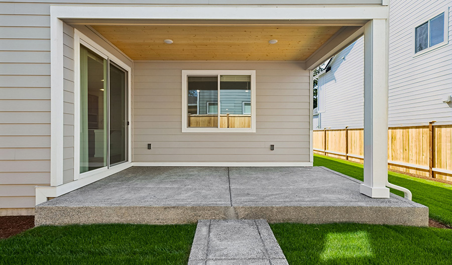 Rear Exterior of the Lowell floor plan