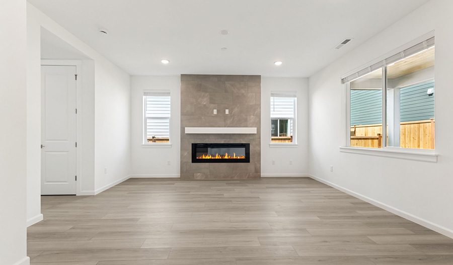 Great Room of the Lowell floor plan