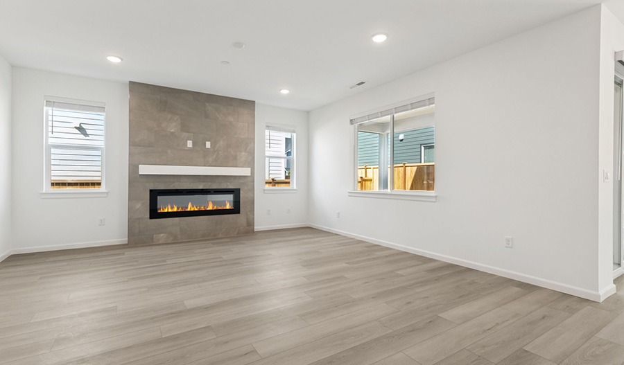 Great Room of the Lowell floor plan