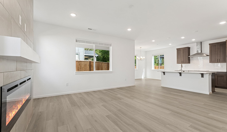 Great Room of the Lowell floor plan