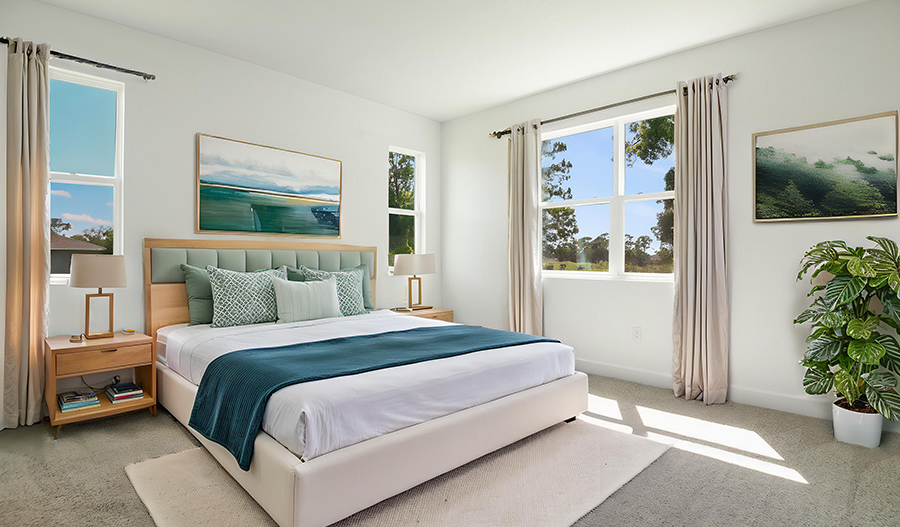 Bedroom of the Pewter floor plan