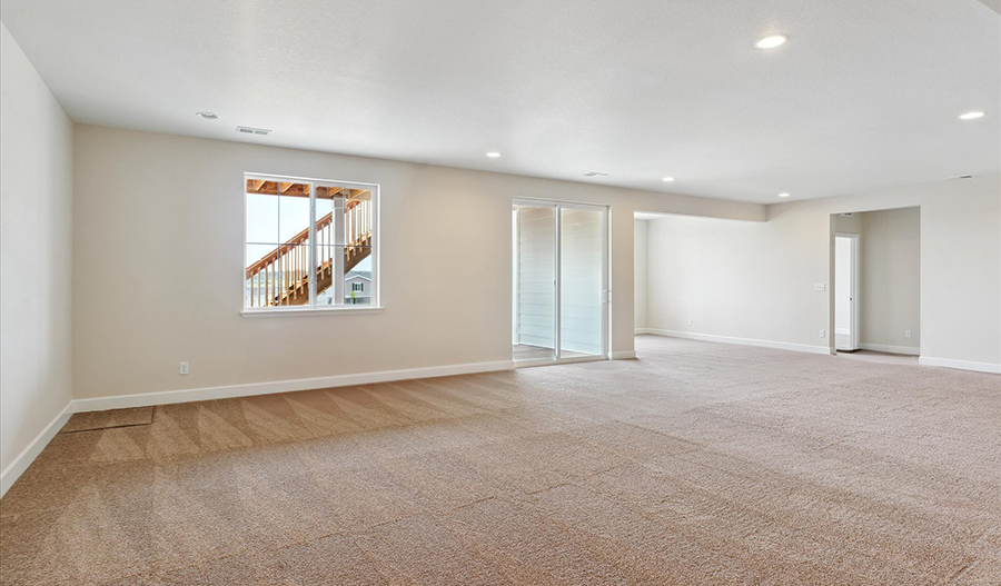 Basement of the Powell floor plan