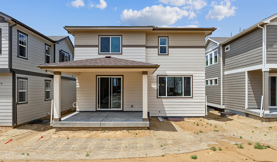 Rear Exterior of the Leah floor plan
