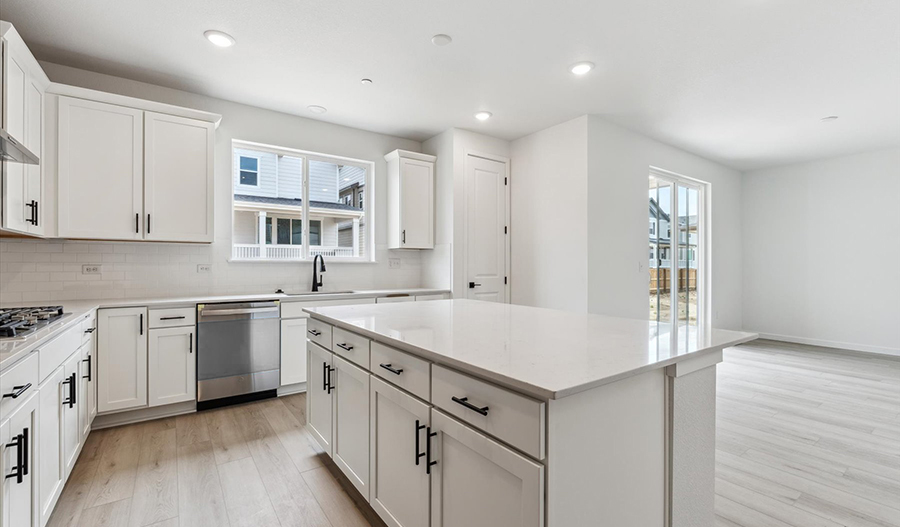 Kitchen of the Layla floor plan