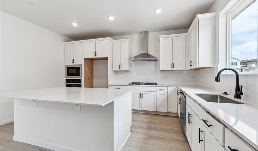 Kitchen of the Layla floor plan