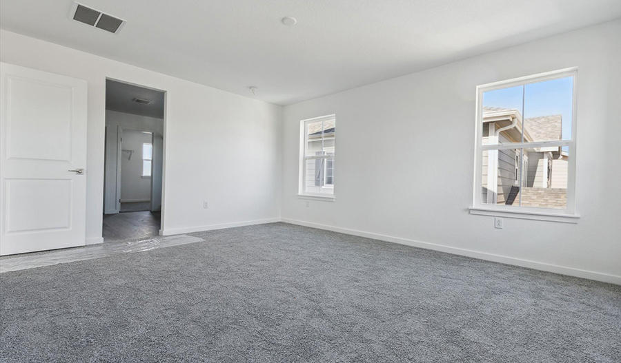 Bedroom of the Hopewell floor plan