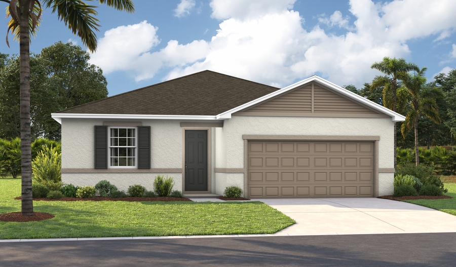 Elevation A of the Tarragon floor plan