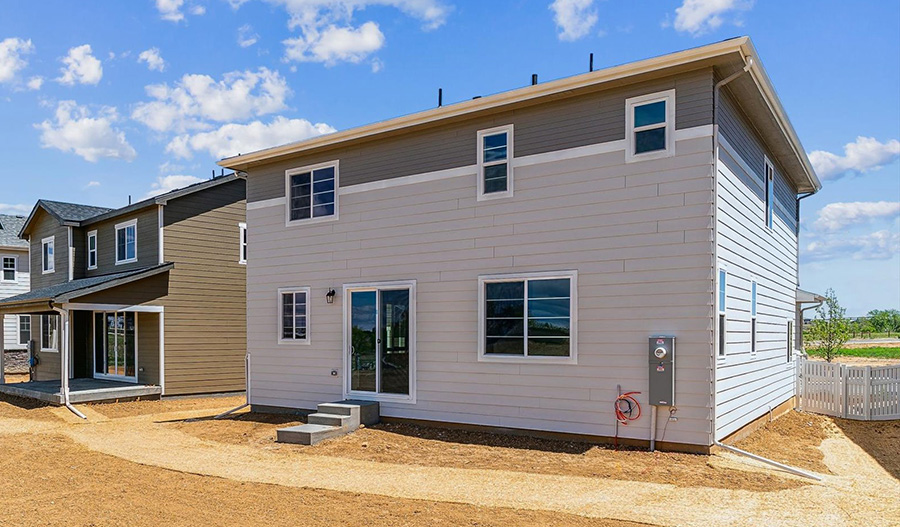 Rear Exterior of the Pearl floor plan