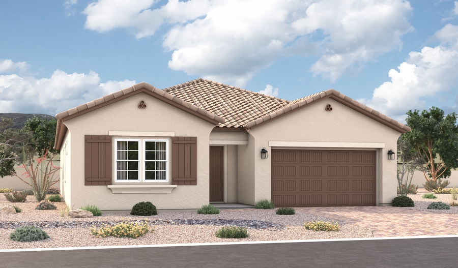 Elevation A of the Cassandra floor plan