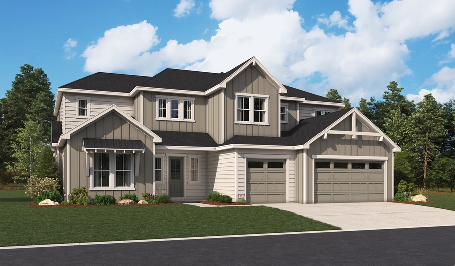 Elevation A of the Harmon floor plan