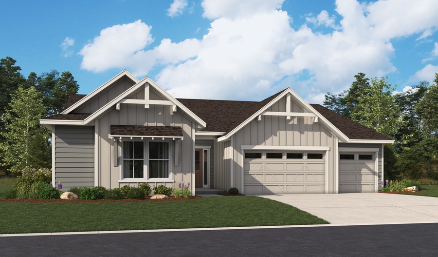 Elevation A of the Holbrook floor plan