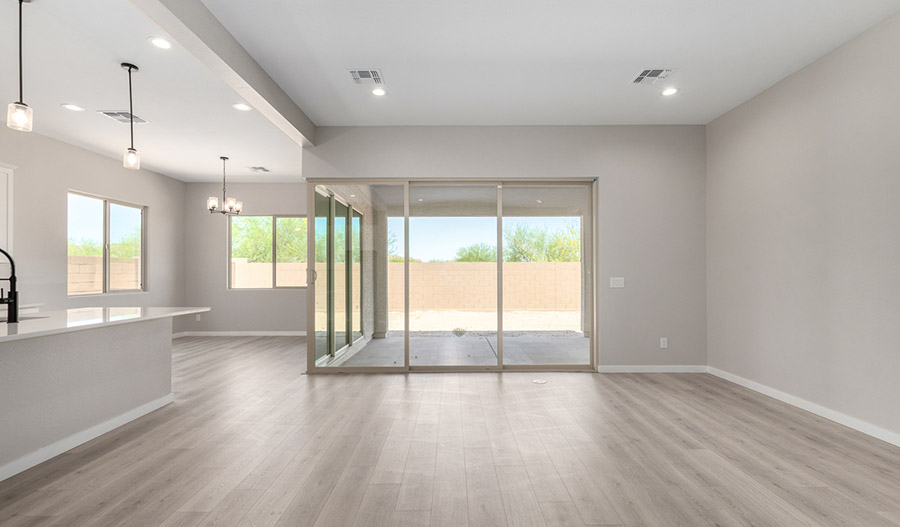Great Room of the Townsend floor plan