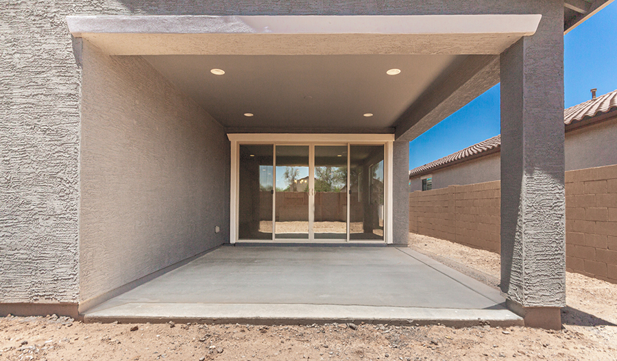 Rear Exterior of the Raleigh floor plan