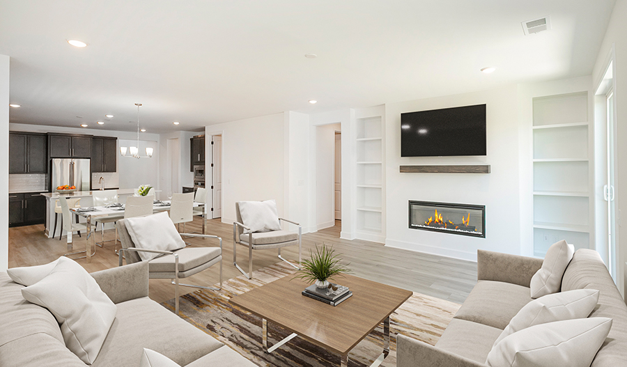 Great Room of the Dupont floor plan