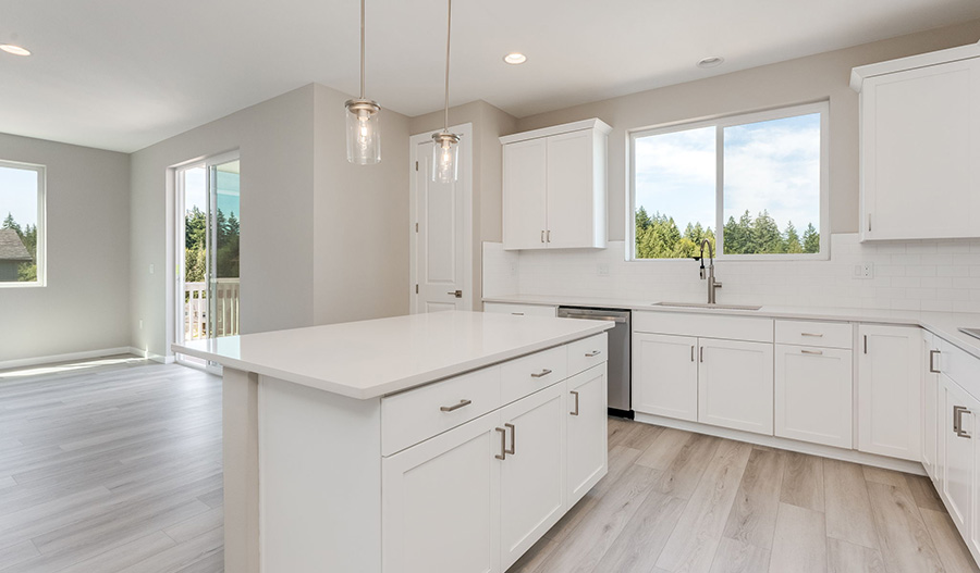 Kitchen of the Layla floor plan
