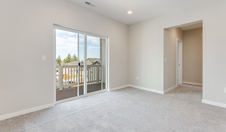 Bedroom of the Layla floor plan