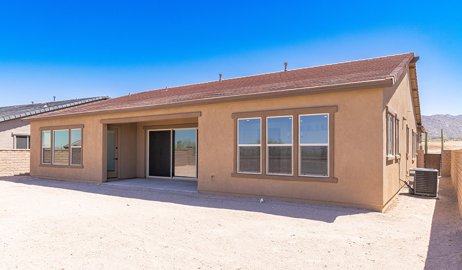 Rear Exterior of the Hanford floor plan
