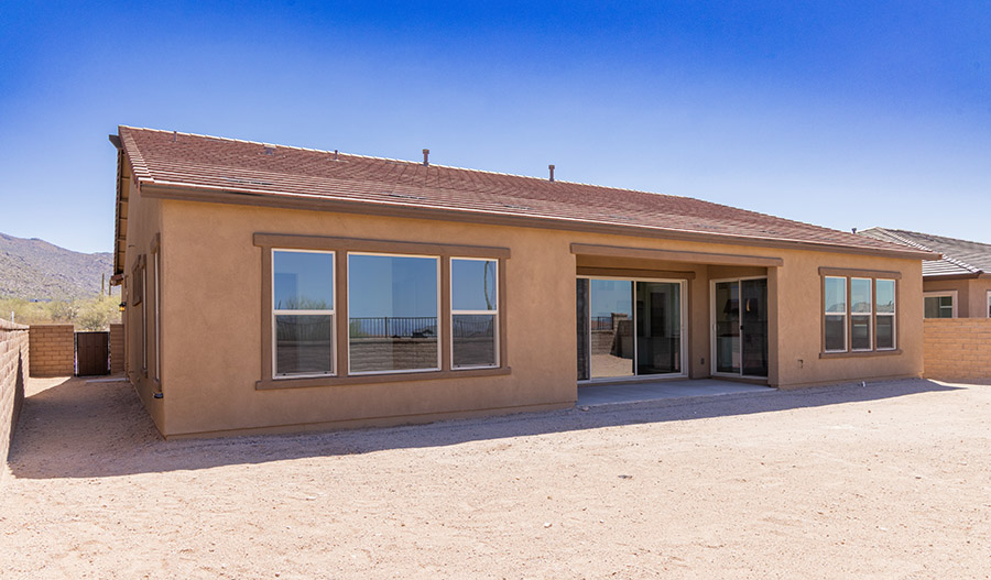Rear Exterior of the Hanford floor plan