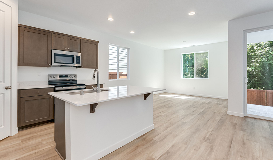 Kitchen of the Valencia floor plan