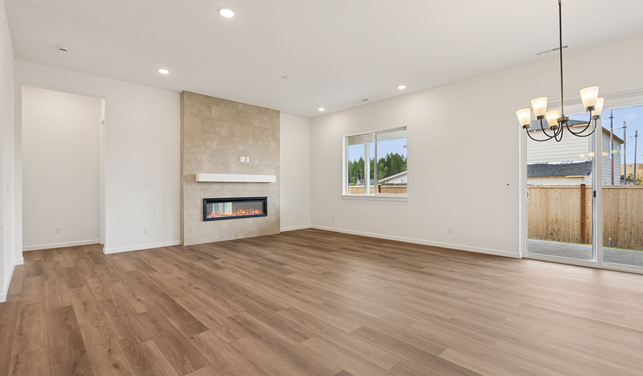 Great Room of the Arlington floor plan