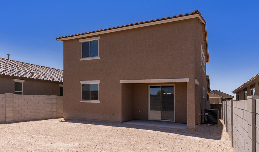 Rear Exterior of the Layla floor plan