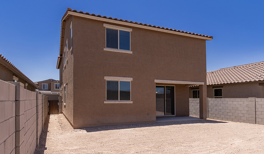 Rear Exterior of the Layla floor plan