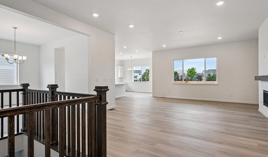 Great Room of the Delaney floor plan