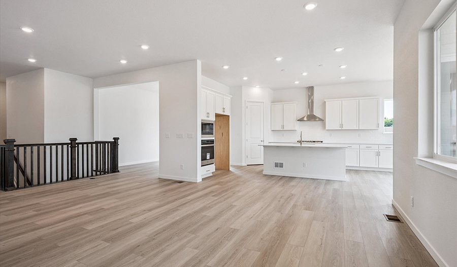 Great Room of the Delaney floor plan