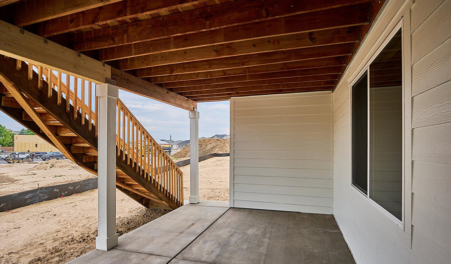 Rear Exterior of the Delaney floor plan