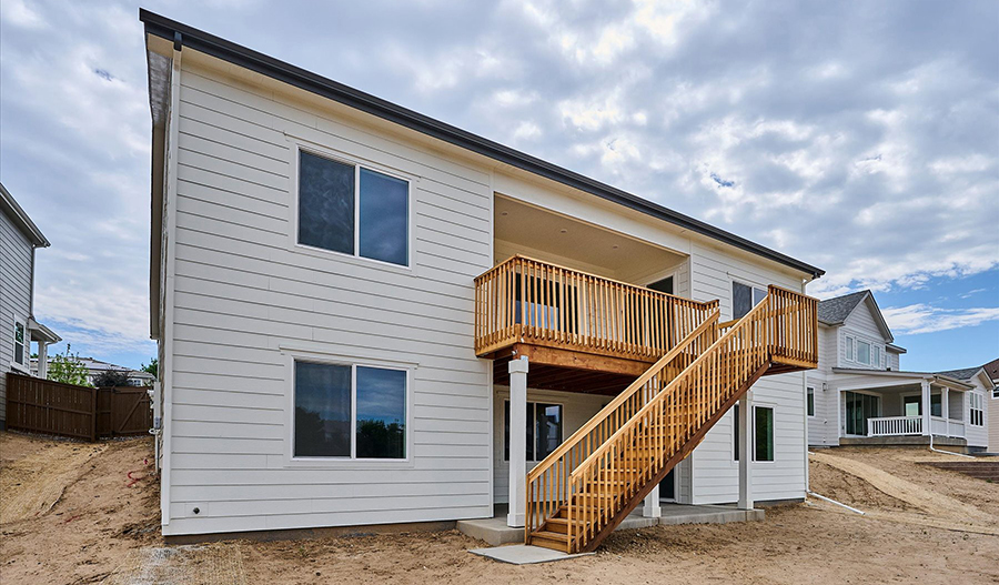 Rear Exterior of the Delaney floor plan