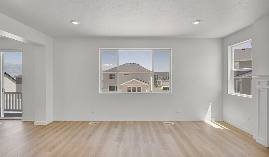 Great Room of the Charlotte floor plan