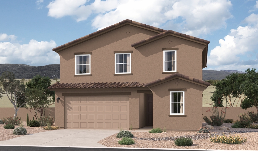 Elevation A of the Pearl floor plan