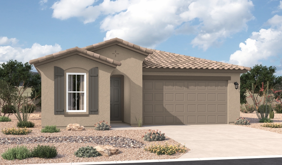 Elevation A of the Sapphire floor plan