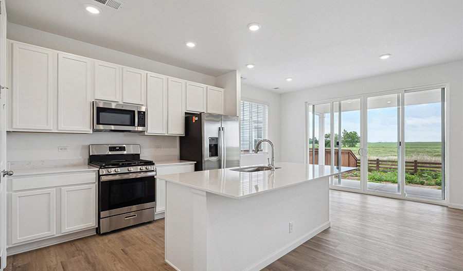 Kitchen of the CoralII floor plan