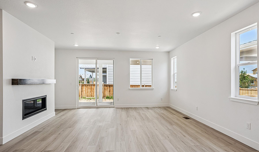 Great Room of the Arlington floor plan