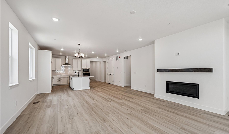 Great Room of the Arlington floor plan