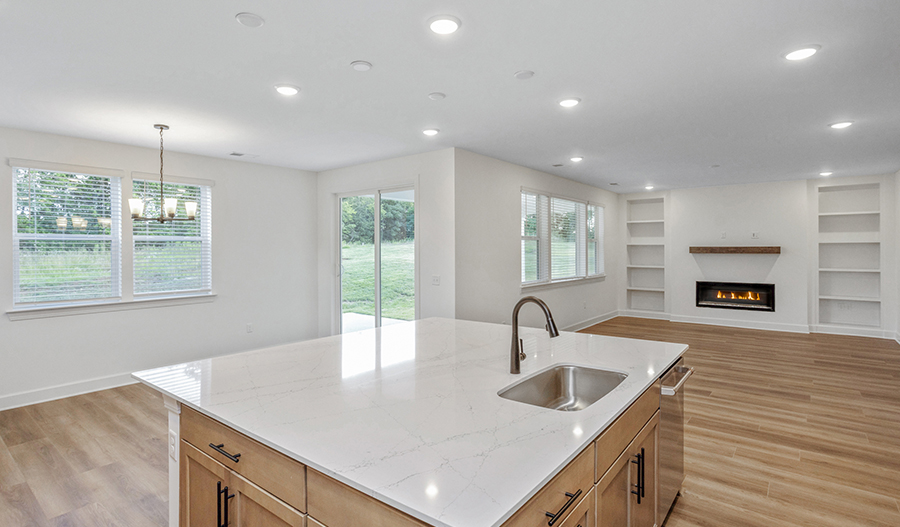 Kitchen of the Sage floor plan