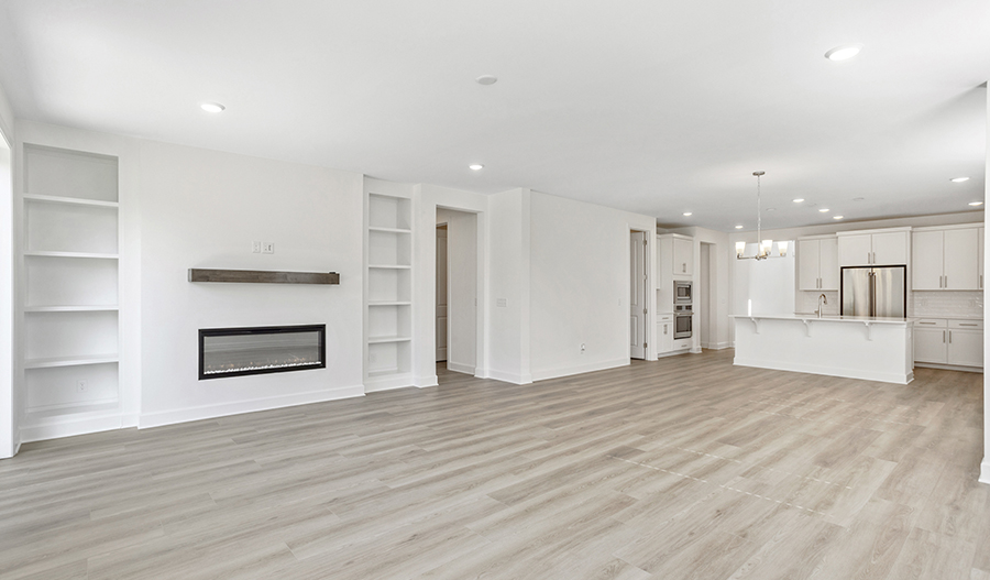 Great Room of the Dupont floor plan