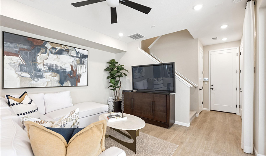 Great Room of the Chicago floor plan