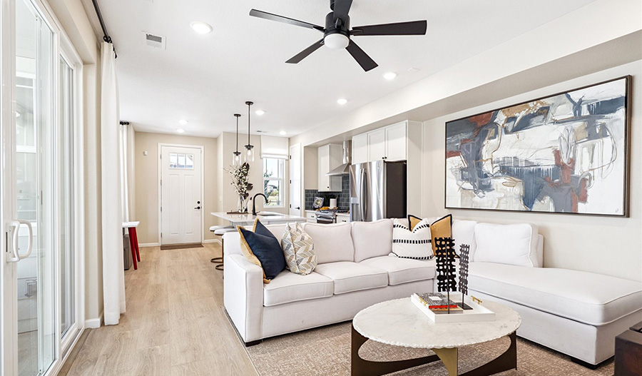 Great Room of the Chicago floor plan