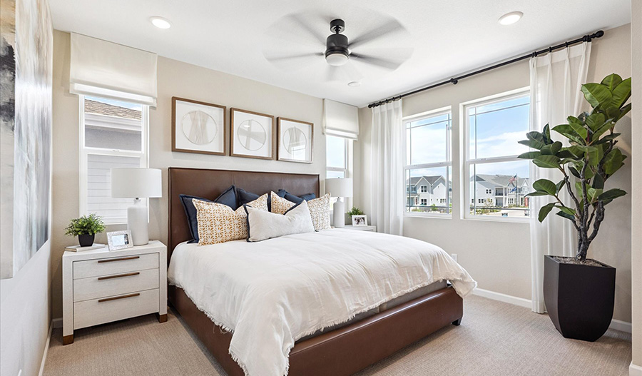 Bedroom of the Chicago floor plan